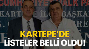 Kartepe’de listeler belli oldu!
